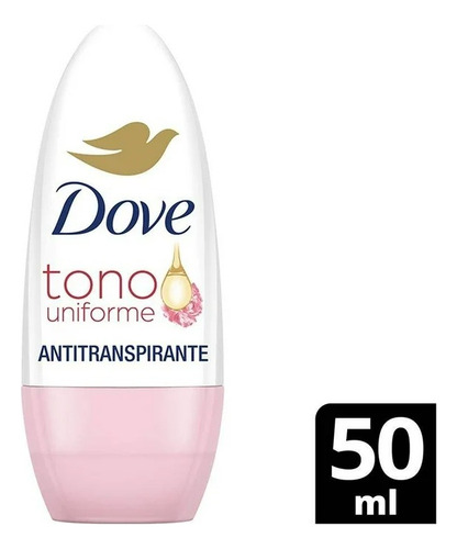 Antitranspirante Dove Tono Uniforme Rosas En Roll-on Para Da