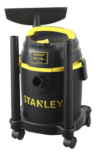 Aspiradora Profesional Polvo Y Agua Stanley 11 Lts 3 Hp Color Negro