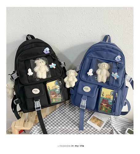 Mochila Impermeable De 16 Pulgadas For Mujer Y Estudiantes