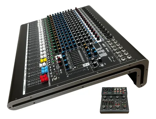 Mesa Som 16 Canais 4 Auxiliares Saídas Xlr Canon Mxt