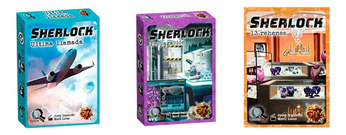 Sherlock Juego De Mesa Investigacion - Pack De 3 Juegos
