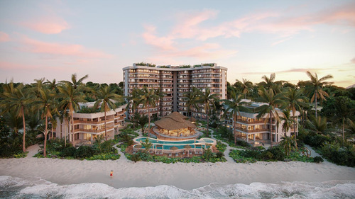 Departamento En Venta En La Playa Frente Al Mar En San Crisanto, Yucatán