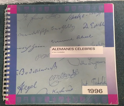 Almanaque Alemán 1996 Con Ciudades Y Personas Celebres.