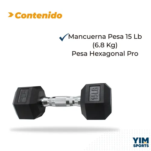 Set mancuernas 15 kg R6001 negro