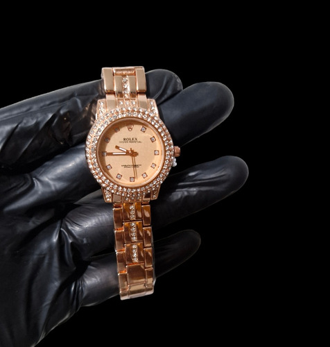 Reloj Rolex Oro Rosa De Dama Clon