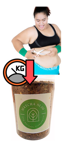 Te Matcha Slim Quema Grasa Adelgazante Polvo Para Mate