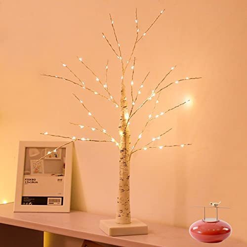 Luz De Árbol De Abedul Iluminada - Vg49 C