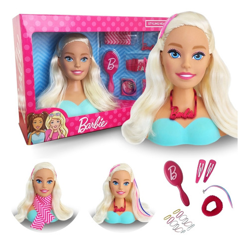 Barbie Busto - Pupee Pentear 21 Acessórios - Veja O Video