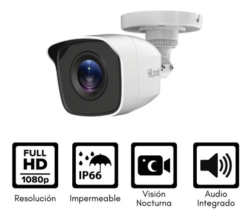Imagen 6 de 10 de Kit 4 Cámaras Hilook Fullhd-1080p Audio Integrado D.d 1tb