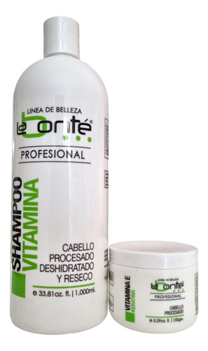 Labonte Shampoo Vitamina 1lt + Vitamina E Keratina 150g