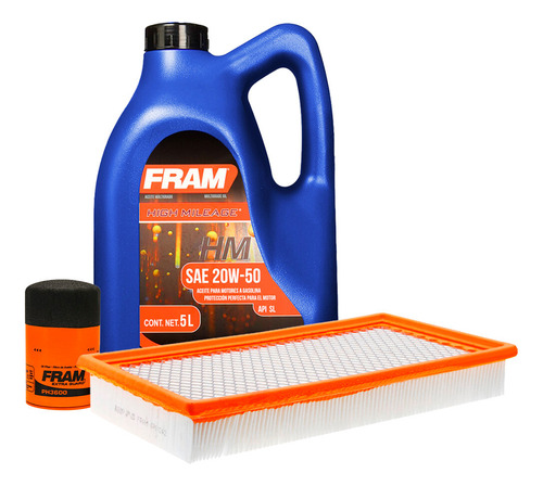 Set 2 Filtros Y Aceite 20w50 Mineral Fram Flex V6 3.5l 09