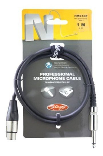 Cable De Micrófono Profesional Stagg 3ft - Xlr/phone