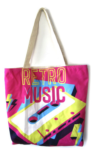 Bolsos De Compras, Resistente Estampados Cassette Retro