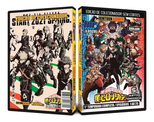 Boku No Hero Academia 5ª Temporada Completa E Dublada Em Dvd