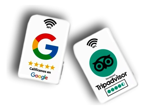 Pack Tarjeta Nfc Qr Google Y Tripadvisor