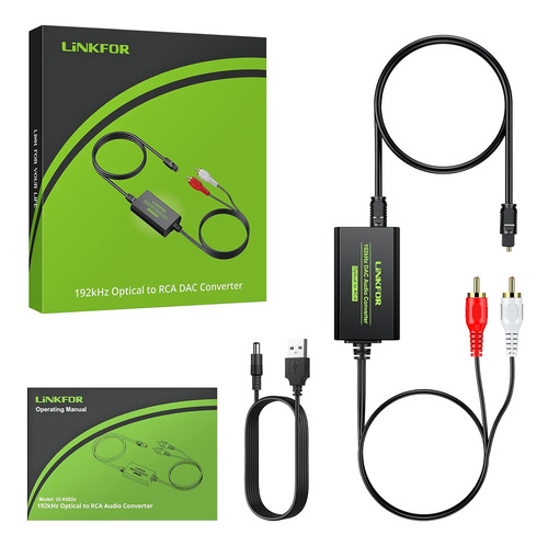 Linkfor Convertidor Dac 192khz Convertidor Digital A Anal...