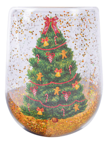 Taza De Cristal Con Forma De De Navidad, Taza De Té, Taza