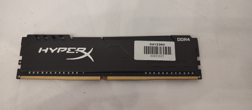 Memoria Ram Hyperx Fury 8gb 2666mhz Ddr4 Gamer Color Negro