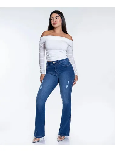 SKINNY FLARE BLUE DENIM – Vamos Jeans