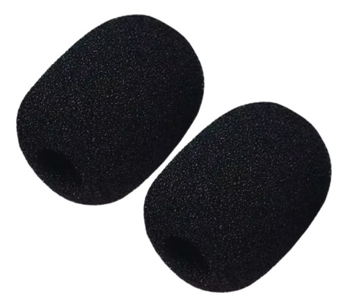 02 Unidades Espuma Para Microfone Headset Ou Lapela