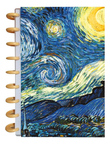 Cuaderno Discos T/frances 80hjs 105grs Pastadura 2 Separador Noche Estrellada