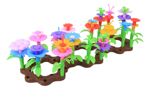 Conjunto De 104 Minibloques De Flores De Jardín Para Niños