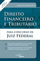 Comprar Direito Financeiro E Tributário Para Concurso De Juiz Federal