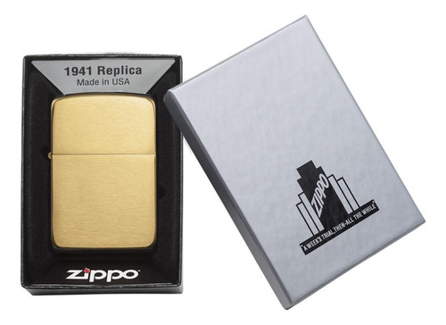 Isqueiro Zippo Original Modelo Réplica 1945 Dourado