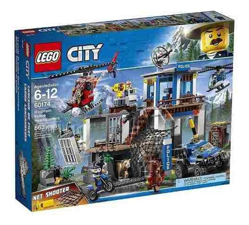 60174 Lego City Quartel-general Da Polícia Na Montanha