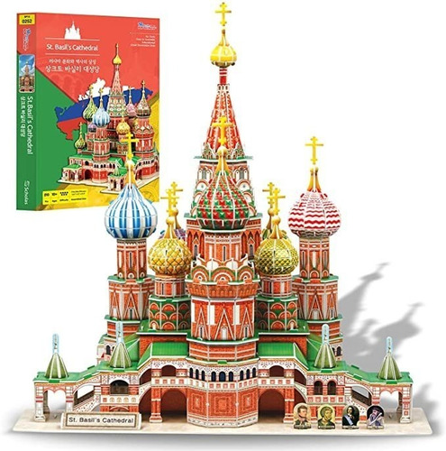 Puzzle 3d Pop Out World Saint Basil&#39;s Catedral Rusia Mo.