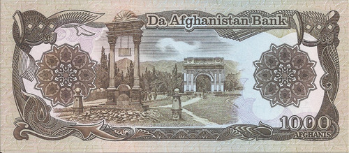 Afganistan 1000 Afghanis 1991