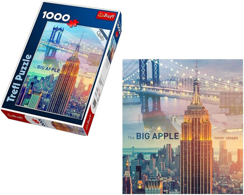 Imagen 3 de 6 de Rompecabezas Puzzle 1000 Piezas Trefl New York - 10393