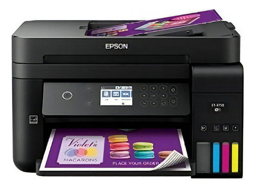 Impresora a color  multifunción Epson EcoTank ET-3750 con wifi