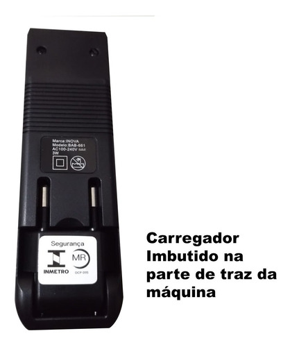 Máquininha Barbear Cabelo Fazer Pézinho Depilar Recarregável