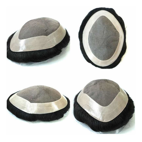 Imagem 6 de 6 de Protese Capilar Híbrida Top 15x23cm Cor 1b Promoção
