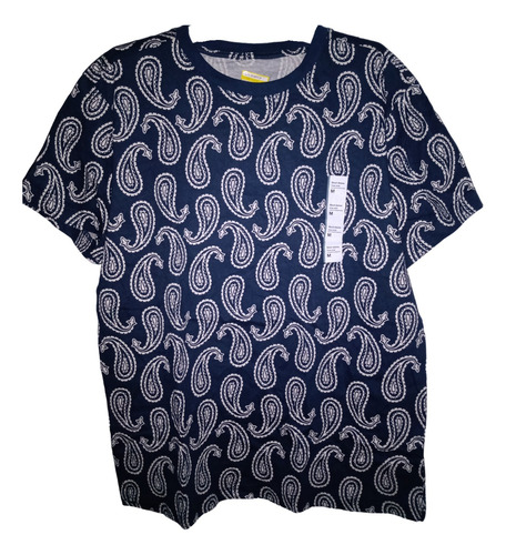 Playera De Hombre Original Use Talla S Azul Marino/blanco
