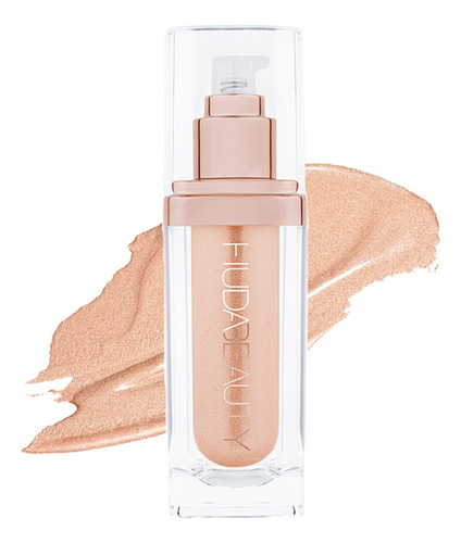 Iluminador Huda Beauty Over Body Highlighter N.y.m.p.h. Líquido Tono Aurora - Un Cálido Brillo Cobrizo Con Ricas Perlas Doradas