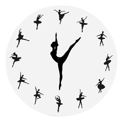 Reloj De Pared Para Chica Bailarina De Ballet, Reloj De