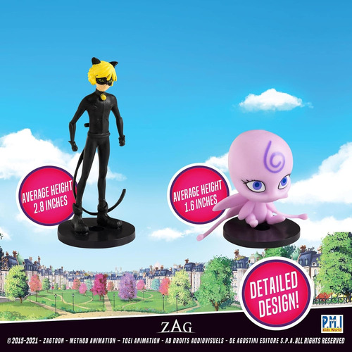 Miraculous Pencil Toppers Adorno Para Lápices 5 Pack