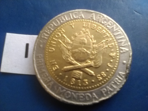 Argentina De 1 Un Peso Moneda Del Año Del 2008 Antigua (Usado)