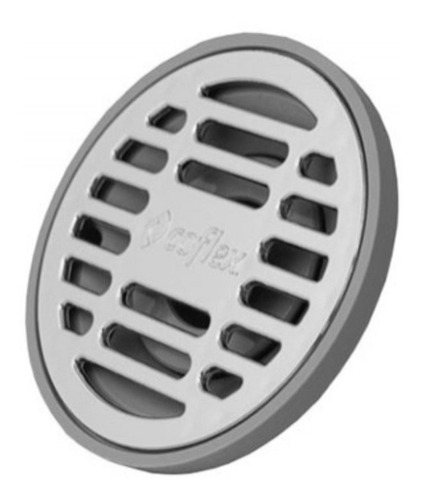 Imagen 2 de 4 de Tapa Pileta Redonda Marca Coflex De Abs Con Rejilla Cromada