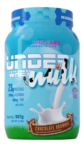 Under Milk Whey 907g - Under Labz Sabor Chocolate brownie