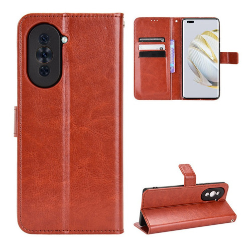 Funda De Piel Con Tapa Anticaída Para Huawei Nova 10 Pro