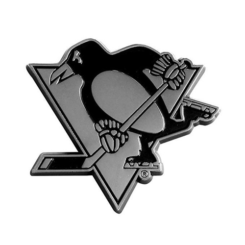 Fanmats 14887 Nhl Pittsburgh Penguins Cromo Emblema Del Equi
