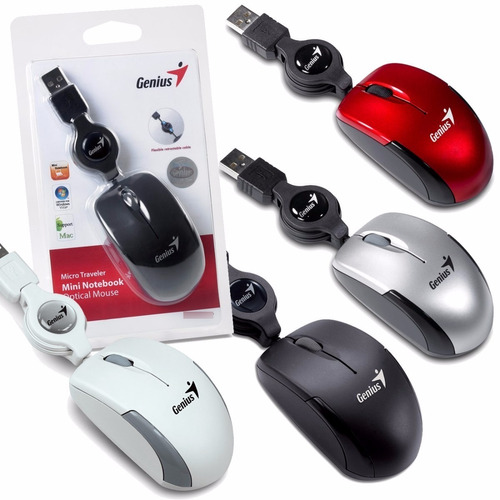 Mini Mouse Genius Micro Traveler Para Notebook Retractil