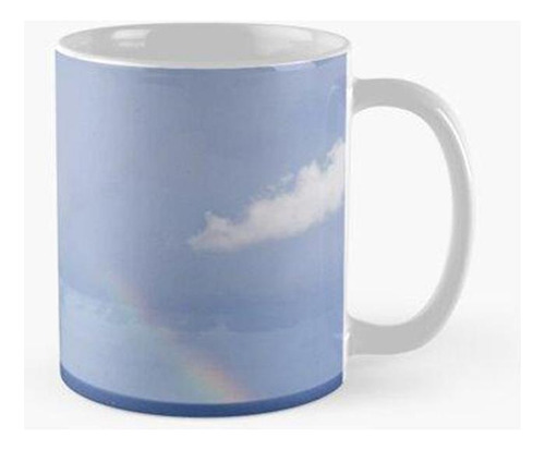 Taza Arco Iris Sobre El Mar Mediterráneo Calidad Premium