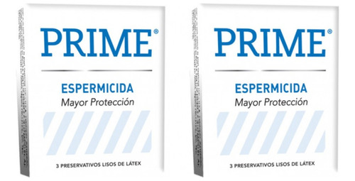 Prime Espermicida  Kit X2 Preservativos X3un