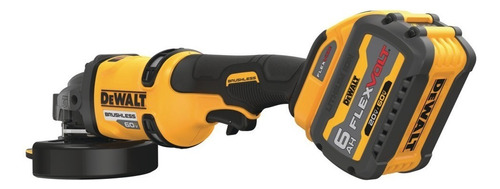 Esmerilhadeira angular sem fio DeWalt Flexvolt DCG418T2 amarelo 2300 W 127 V + acessório
