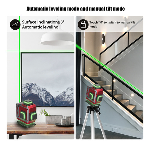 Laser Multifuncional De 16 Linhas Com Autonivelamento De
