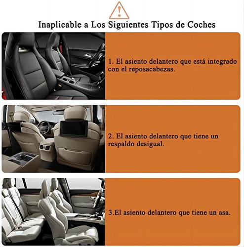 Organizador Para Asiento Trasero Para Auto Universal 2pcs